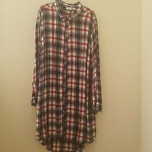 Cato extra long button up